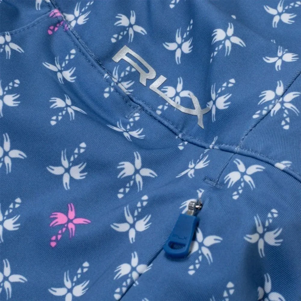 NWT RLX Ralph Lauren Women's Golf Nimes Blue Palms A lined Skort